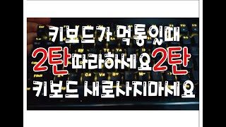 키보드 초기화 방법 2탄 성공만 하면 돈을 아낄수 있다 어차피 버릴거라면 해볼수 있는 방법은 다 해 보자 [upl. by Embry]