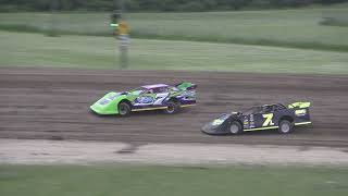 Late Model Heat Race 1 at Crystal Motor Speedway Michigan on 06042022 [upl. by Elvia255]