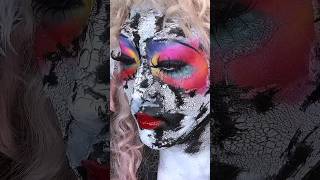 Broken Bisque Doll makeup look avantgardemakeup [upl. by Shenan]