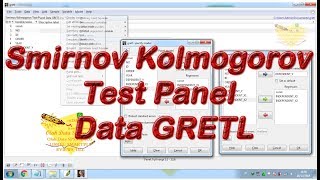 Smirnov Kolmogorov Test Panel Data GRETL [upl. by Kristel277]