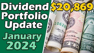 Inside My Dividend Portfolio  Jan 2024 Stocks Purchased and All of the Dividends [upl. by Celia]