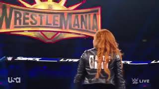 Becky Lynch amp Charlotte Flair Segment Brawl  January 29th 2019 [upl. by Nodnil]