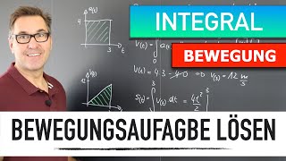 Bewegungsaufgabe mit dem Integral lösen  Weg Geschwindigkeit Beschleunigung  WegZeitDiagramm [upl. by Lowis]