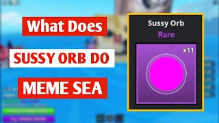 What Does Sussy Orb Do In Meme Sea  Roblox Meme Sea Sussy Orb Guide [upl. by Ainotahs838]