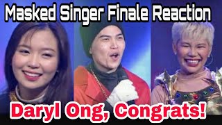 Masked Singer Pilipinas Finale Reaction  Daryl Ong wins MSPTheFinalBattle [upl. by Haberman727]