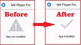 How To Fix MX Player Pro Installation Error 2019 [upl. by Akem]