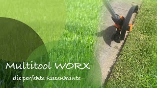 Multitool Worx Rasentrimmer l perfekte Rasenkante schneiden l Teil 12 l nachhaltig Grün [upl. by Sachsse]