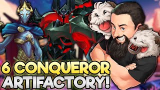 6 Conqueror  How Many Artifacts Did You Want Yes  TFT Into the Arcane  Teamfight Tactics [upl. by Peppi461]