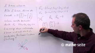 Ebenenschar die Ebenengleichung enthält Parameter Beispiel 5  V0801 [upl. by Warfore182]