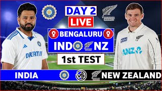 India vs New Zealand 1st Test Live  IND vs NZ 1st Test Day 2 Live Scores amp Commentary  3rd Session [upl. by Ettevey]