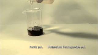 Reaction of Ferric solution with Potassium Ferrocyanide [upl. by Akibma]