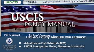 USCIS Policy Manual [upl. by Eirene]