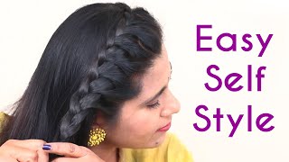 Self Hairstyles for Girls  Hairstyle for Own Hair  Easy Hairstyles  Self Hairstyle Tutorial 👍 [upl. by Durkin]