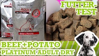 Hundefuttertest Platinum Adult BeefPotato  Inhalt Geruch amp PreisLeistung [upl. by Annehs951]