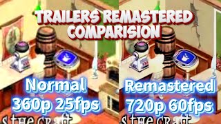 Trailers Comparision Remastered vs Normal  The Sims 1 [upl. by Marji766]