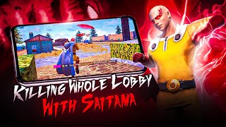 WIPING WHOLE LOBBY WITH SAITAMA🔥  SOLO VS SQUAD FULL MAP🪂 [upl. by Dirtsa]