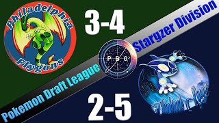 Pokémon Draft League  Philadelphia Flygons VS Clonbrook Kyogres  S6 W8 Stargazer Div [upl. by Yot]