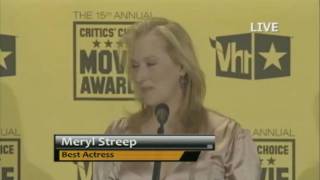 Meryl Streep  Press Room  2010 Critics Choice Movie Awards [upl. by Honeyman]