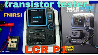 Transistor tester FNIRSI LCR P1 review and testing for educational purpose [upl. by Boar]