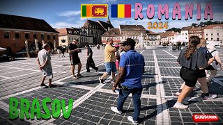 Brasov  Romania 🇹🇩 Walk tour  Summer 🇱🇰 [upl. by Etterrag]