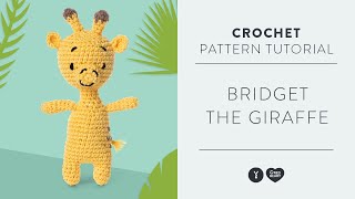 Red Heart Amigurumi How to Crochet Bridget the Giraffe [upl. by Urba]