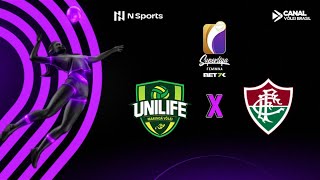 Superliga Feminina 202324 Unilife Maringá x Fluminense  AO VIVO COM IMAGENS [upl. by Amoakuh]