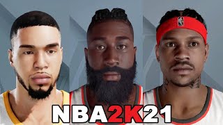 NBA Players Face Creation Part 5  NBA 2k21 NEXT GEN PS5 XBOX [upl. by Alpers176]