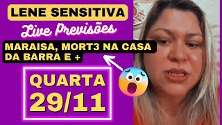 LENE SENSITIVA LIVE PREVISÕES QUARTA 291123 💖🙏 [upl. by Nerret]