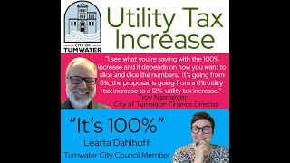 City of Tumwater Utility Tax Increase [upl. by Arreis]