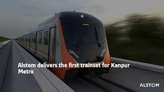 Alstom delivers the first trainset for Kanpur Metro [upl. by Eri841]