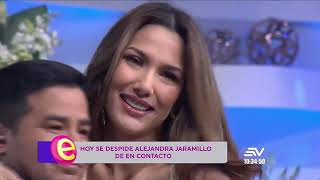 Alejandra Jaramillo deja la televisión ecuatoriana  Ecuavisa [upl. by Burnley]