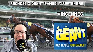 🔴🏇Pronostic Géant GenybetTurf Samedi 7 Septembre R1 VINCENNES🔴🏇 [upl. by Enileme]