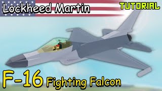 F16C Fighting Falcon  Plane Crazy  Tutorial [upl. by Tengdin]