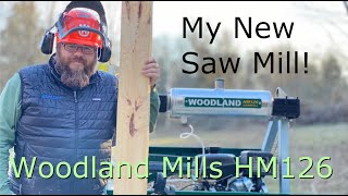 027  Sawing Cedar with our new Woodland Mills HM126 Portable Saw Mill for the first time [upl. by Enyalb973]