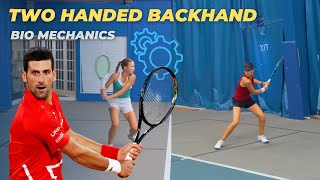 The Biomechanics Of The Two Handed Backhand [upl. by Alwitt513]