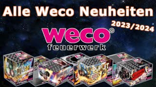 Alle Weco BatterieVerbundfeuerwerk Neuheiten 20232024🎆 [upl. by Semyaj]