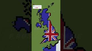 Piccola scala Regno Unito 🇬🇧 countryballs Minecraft YT geography UK England shorts [upl. by Modie317]