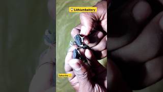 😱बैट्री के अंदर क्या निकला।।how to make lithium battery open lithiumbattery shorts [upl. by Aitercal]