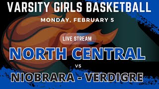 Varsity Girls Basketball North Central vs NiobraraVerdigre 2024 [upl. by Notsua395]