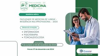 FACULDADE DE MEDICINA DE JUNDIAÃ  RESIDÃŠNCIA MULTIPROFISSIONAL  2025 [upl. by Nylsaj]