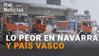 El TEMPORAL FIEN REMITE suben las temperaturas y la cota de nieve a 1500 metros en el norte I RTVE [upl. by Aleakam208]