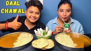 ASMR Eating Dal Chawal  Salad  Amul Chaach Mukbang  YashalsVlogs [upl. by Roque]