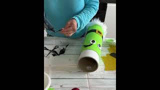 TUTORIAL Grinch con riciclo tubo di cartone [upl. by Ming]