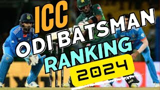 Top 10 ODI Batsman  ICC Ranking 2024  ICC Ranking 2023  Top 10 Batsman  Top 10 Batters Cricket [upl. by Danny]