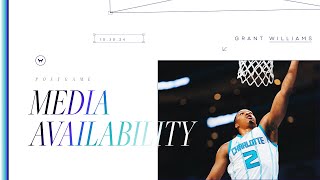 Hornets vs Raptors Grant Williams Postgame Media Availability  10302024 [upl. by Kele]