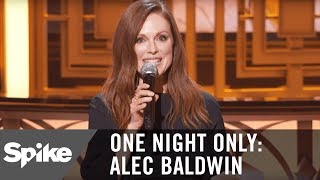 Julianne Moore You Work with Alec You Win an Oscar  One Night Only Alec Baldwin [upl. by Adnohsak]