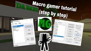 How To Macro In Da hood Using Macro gamer Step by step2024 NEW With keyb mouse touch Tutorial [upl. by Aened]