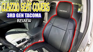 BEST 20162021 TOYOTA TACOMA SEAT COVERS  Clazzio Leather Seat Cover  3rd Gen Tacoma [upl. by Lanaj]