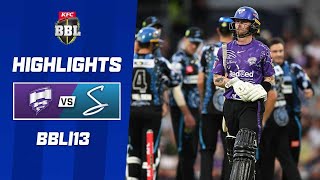 Hobart Hurricanes v Adelaide Strikers  BBL13 [upl. by Nekciv420]