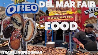 Crazy Delicious Del Mar Fair Food Adventure 2023  San Diego California 🇺🇸 [upl. by Alikam699]